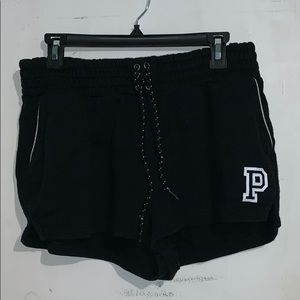 V.S. Pink Black High wasted shorts